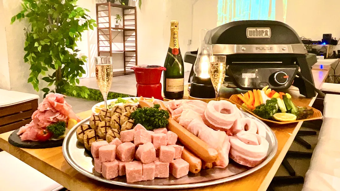 渋谷ガーデンパティオの貸切BBQ・パーティーの様子