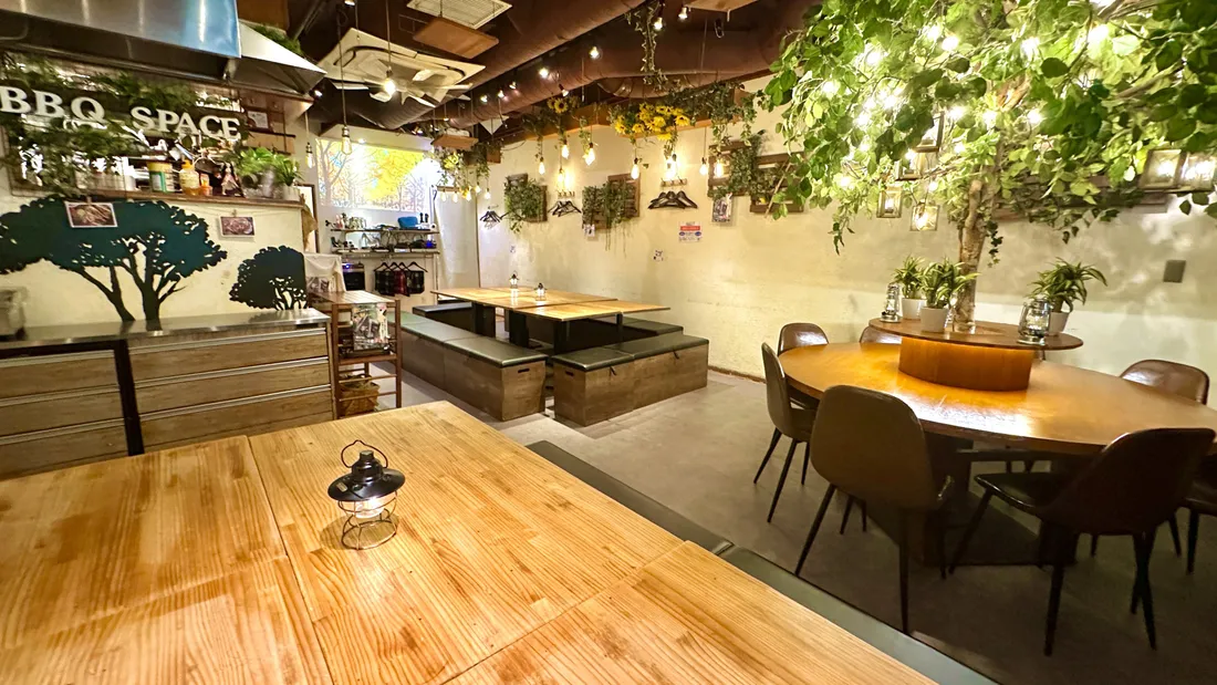 渋谷ガーデンスペース道玄坂店の貸切BBQ・パーティーの様子